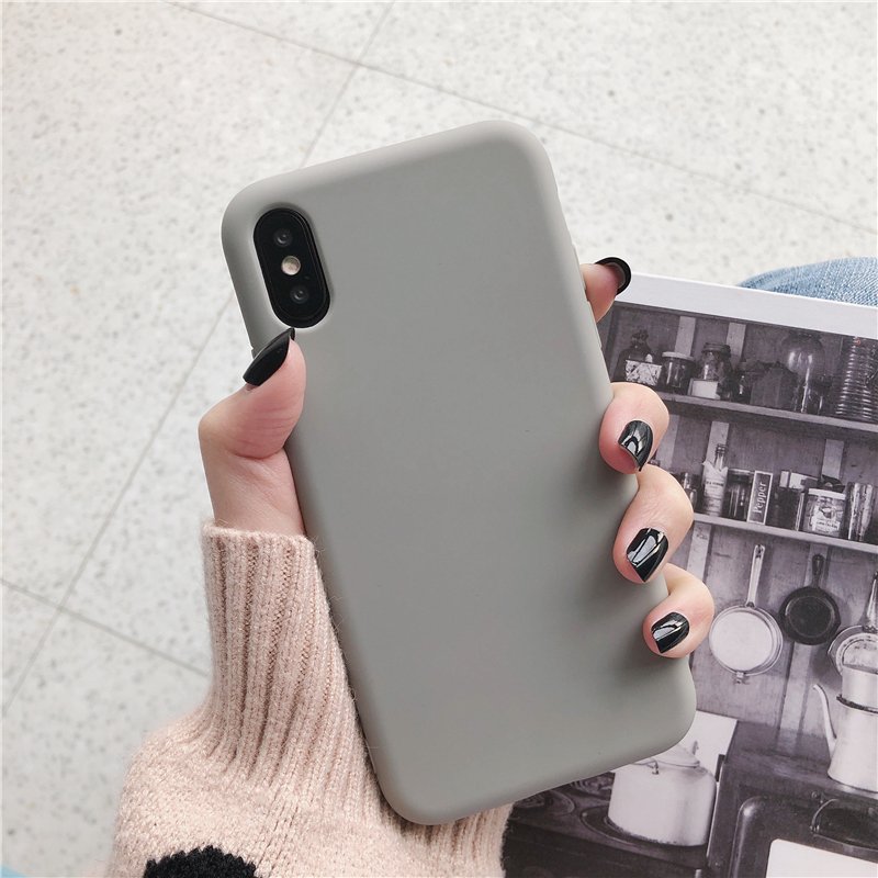 HOT Luxury Silicone Phone Case for iPhone 14 13 12 Pro Max mini Soft Candy Cover for iPhone iPhone XR XS X 6 6S 7 8 Plus Cases