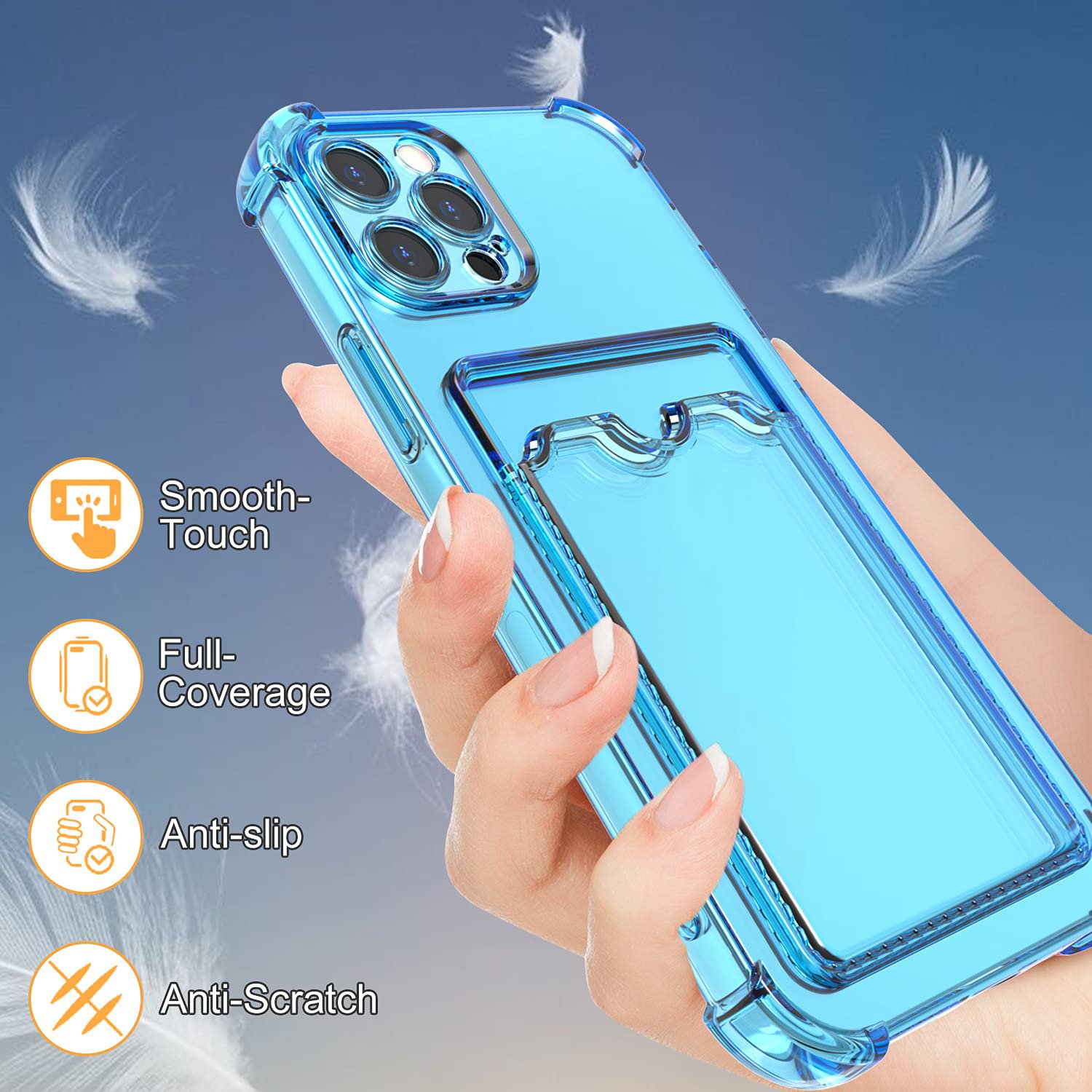 Tpu Credit Holder Silicone Shockproof Clear Card Wallet Smart Cover Designer Wallet Phone Case For Iphone 12 13 14 15 Pro Max