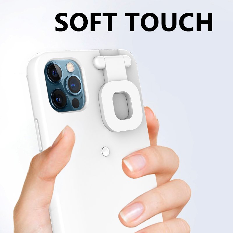 For Iphone 11 12 13 Fill Light Cover Phone Photo Led Mobile Phone Case With Selfie Light for apple phone