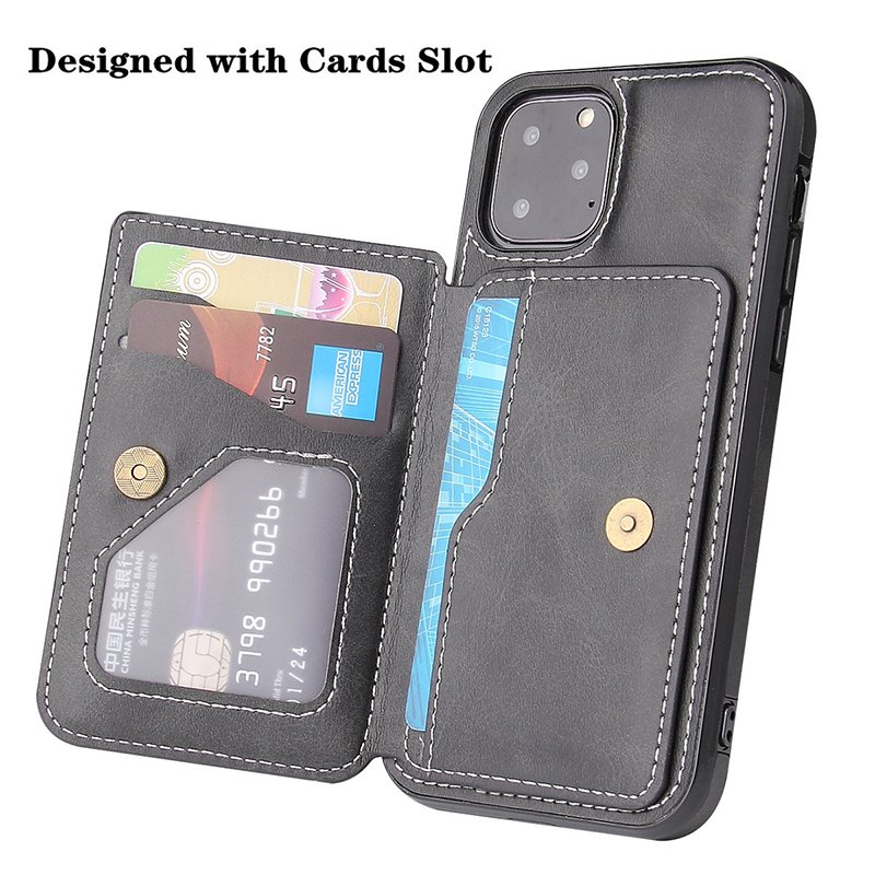 2023 Wholesale mobile phone case Magnetic ID credit card cell phone case for iphone 15 pro