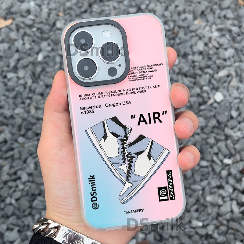 Sneakers Phone Case for iPhone 15 14 13 Pro 12 11 Pro Xs X XR Max 8 7 SE Aurora Hard TPU Cases Back Cover