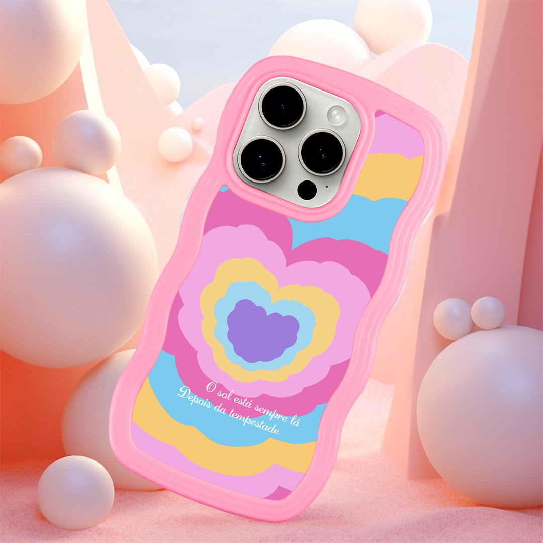 Lovely 2 in 1 Soft TPU Multiple Colors Wavy Shockproof Mobile Phone Cases For iPhone 15 14 13 12 Pro Max Plus Back Case Covers