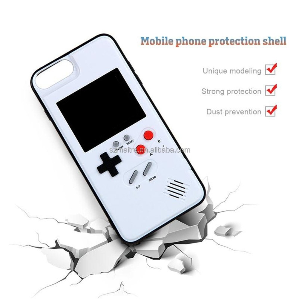New Creative Cell Phone Case Playable Case with Built-in 36 Classic Game Phone Case