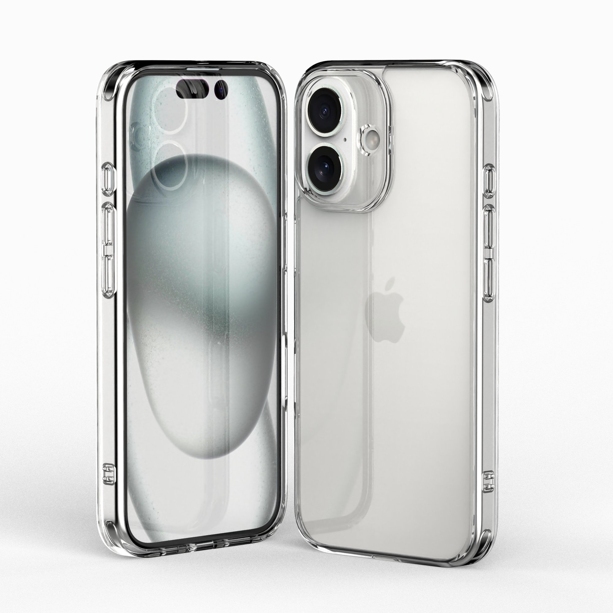 For New iPhone16 Transparent Anti-Yellow TPU+PC Phone Case Luxury Airbag Shockproot Cell Mobile Phone Cases For iPhone 16 Promax