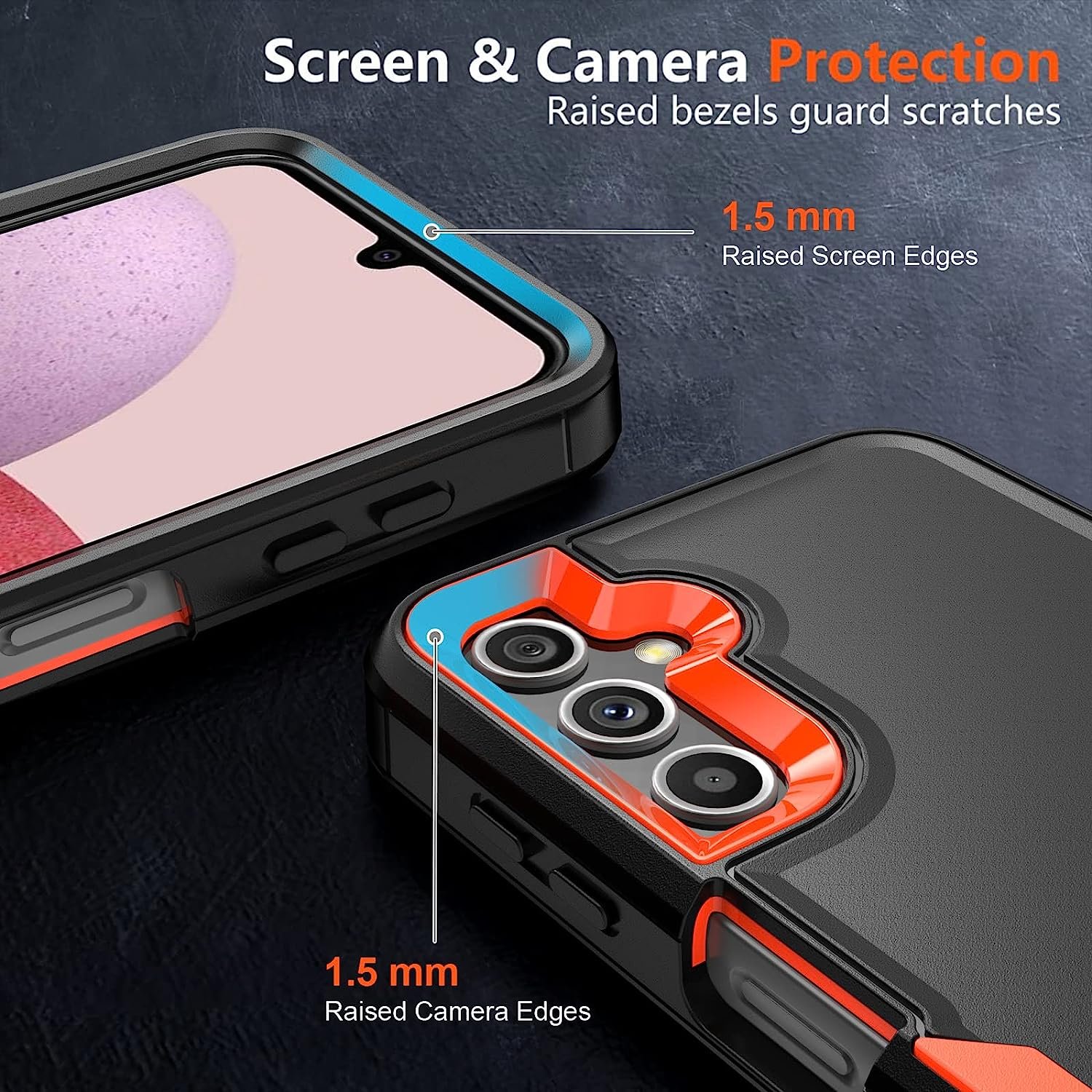 Mobile Phone Cases For Samsung Galaxy A25 5G A15 A05S A14 A34 A54 5G TPU Plastic Heavy Duty Shockproof Case Cover For Girl Men