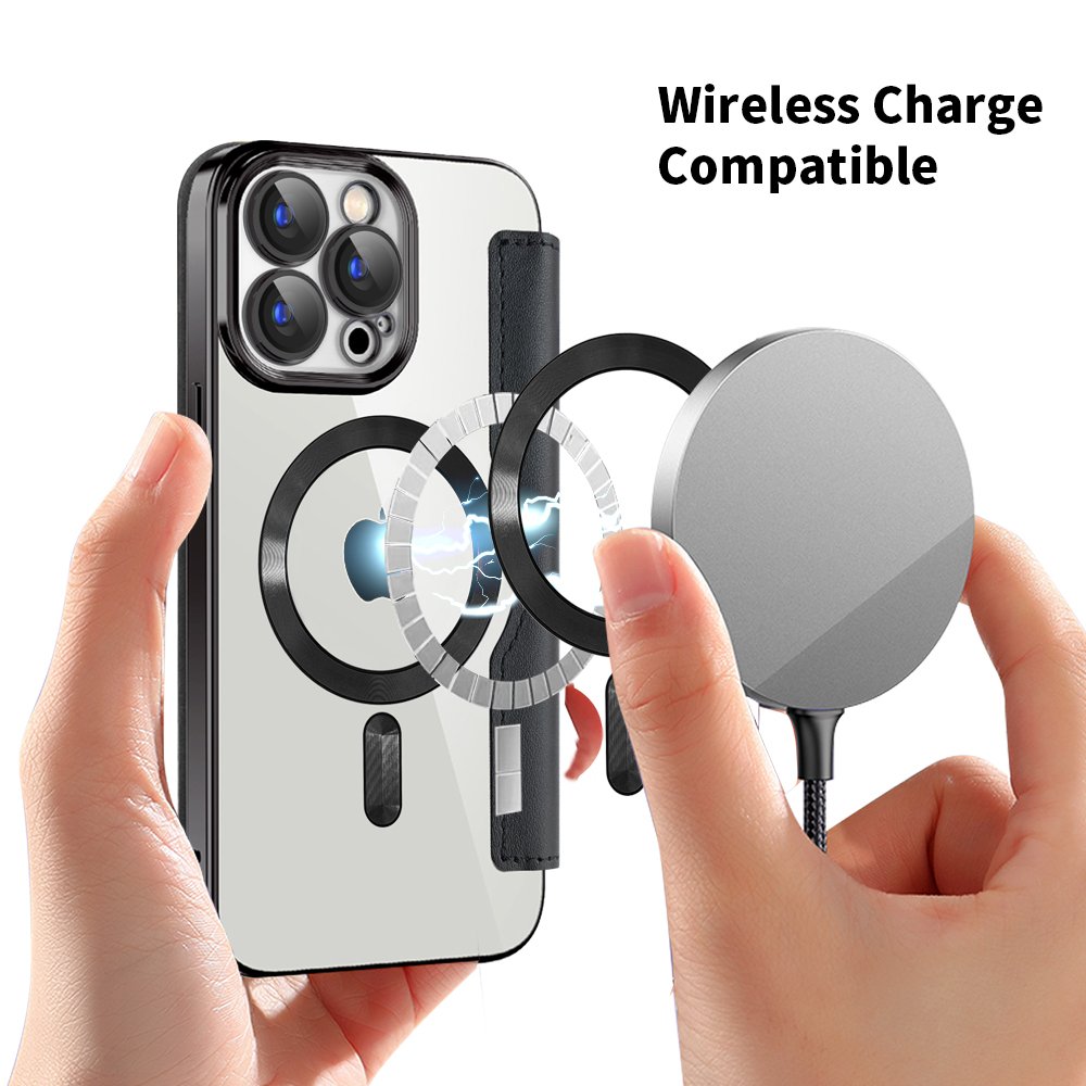 In Stock for iPhone 16 flip cover RFID wallet card holder PU leather phone case wireless charging for samsung pixel 15 14 13