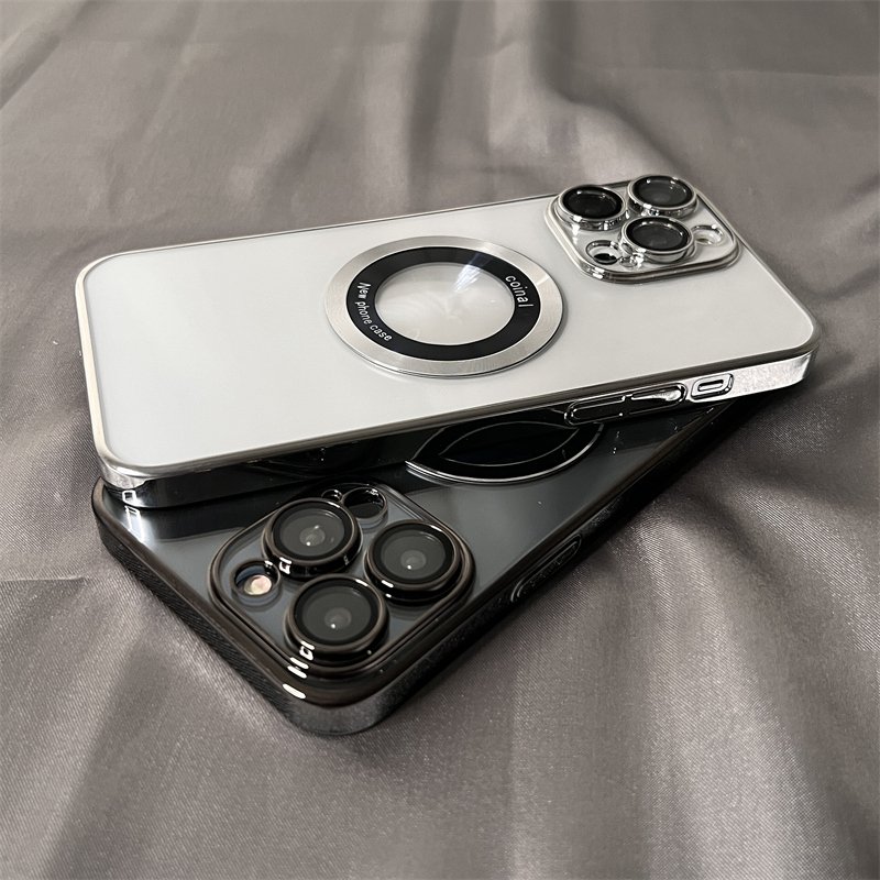 Plating Mobile Phone Case for iPhone 11 12 13 for iPhone 14 15 Electroplating Case Rose Gold Frame