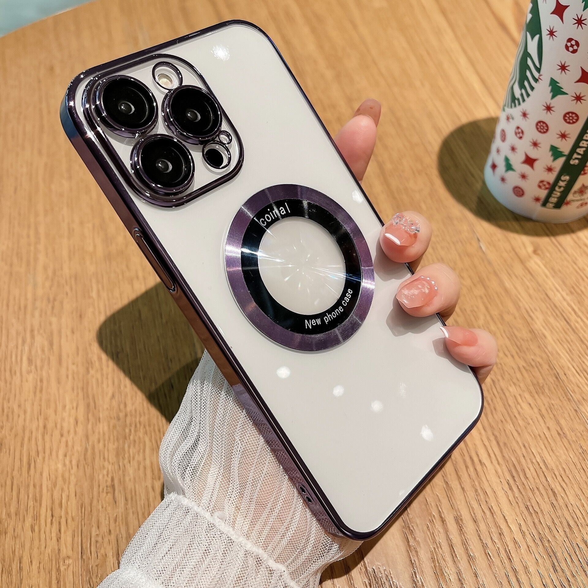 Plating Mobile Phone Case for iPhone 11 12 13 for iPhone 14 15 Electroplating Case Rose Gold Frame