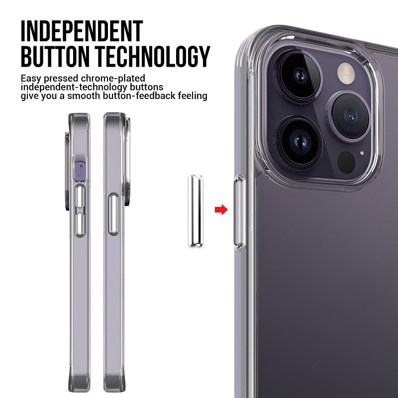 For iPhone 14 Pro Max 13 12 Clear Case Anti Yellow Shockproof Bumper Hard PC Phone Case for iPhone 14 New Cover