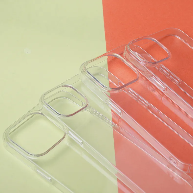 Hard Anti-knock Shockproof Clear TPU Acrylic Transparent Mobile Phone Case Back Cover for iPhone 14/13/12/11/ X /7/ 6/XS Case