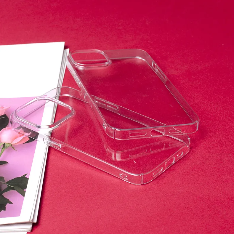 Hard Anti-knock Shockproof Clear TPU Acrylic Transparent Mobile Phone Case Back Cover for iPhone 14/13/12/11/ X /7/ 6/XS Case