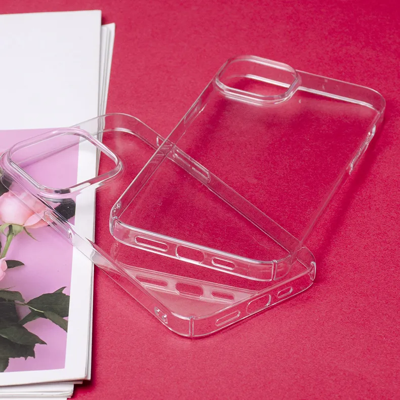 Hard Anti-knock Shockproof Clear TPU Acrylic Transparent Mobile Phone Case Back Cover for iPhone 14/13/12/11/ X /7/ 6/XS Case