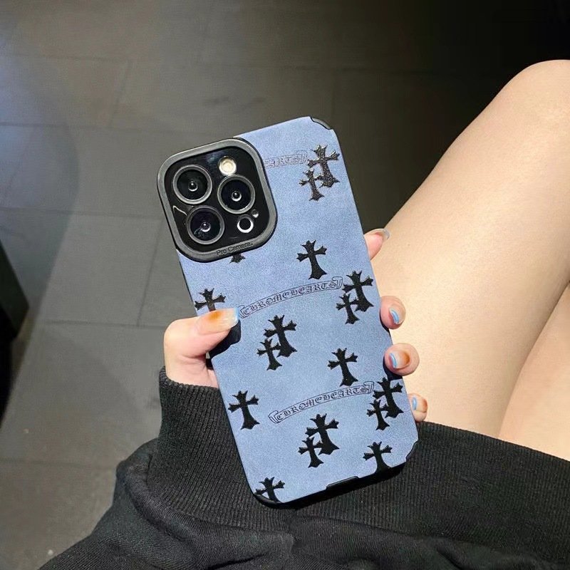 fashion designer brand jesus cross print soft leather phone case for iphone 15 14 13 12 11 pro max plus