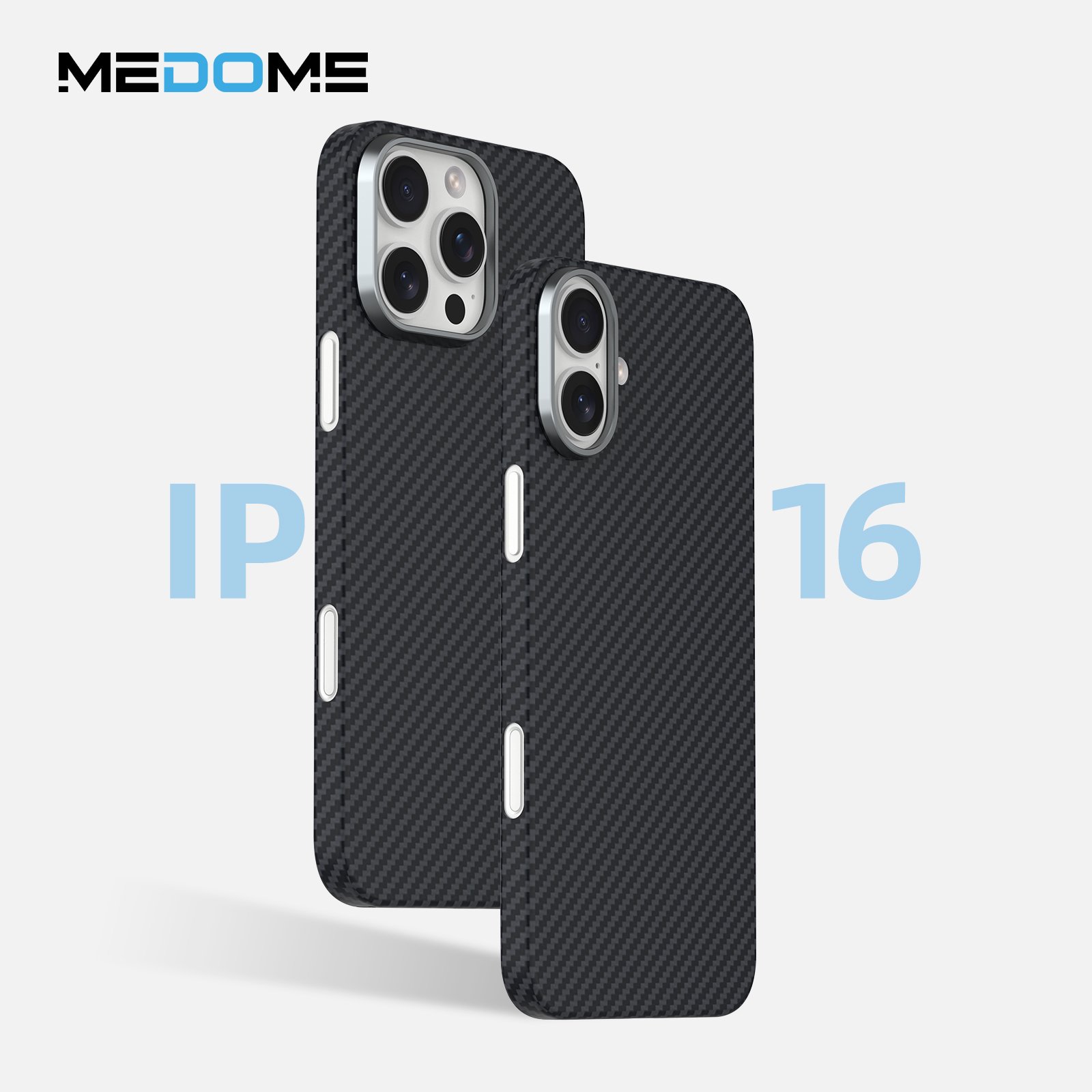 Medome Slim Kevlar For iPhone 15 Case For iPhone Case Phone Cover Para de For iPhone 16 Pro Max 14 13 Silicone Carbon Fiber Case