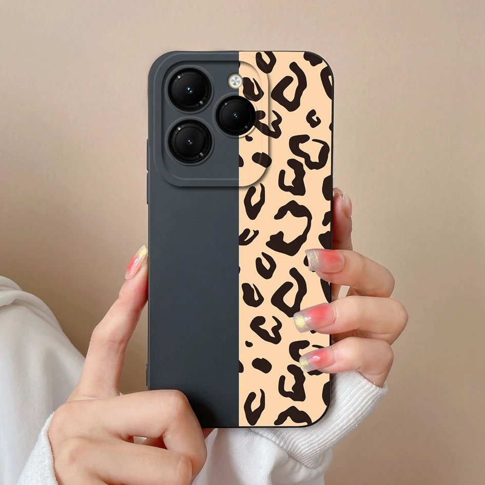 For Infinix Hot 40i 40 Pro Phone Cases Cover Cute Cartoon Pattern Matte Soft Silicone TPU Protective For Infinix Hot 40Pro Funda