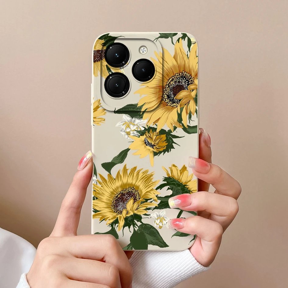 For Infinix Hot 40i 40 Pro Phone Cases Cover Cute Cartoon Pattern Matte Soft Silicone TPU Protective For Infinix Hot 40Pro Funda