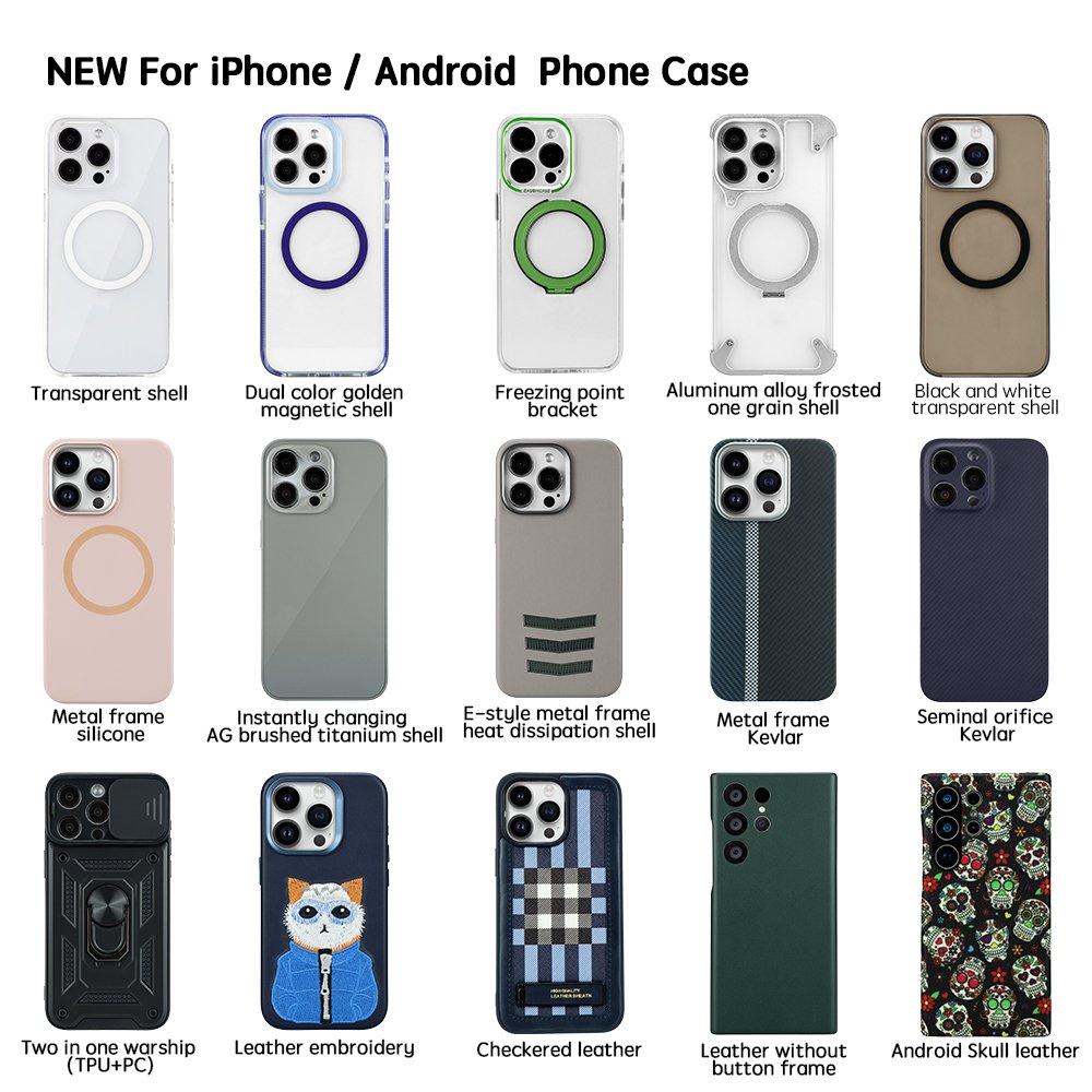manufacture wholesale All Style Series leather luxury phone case Competitive price mobile phone cases and covers