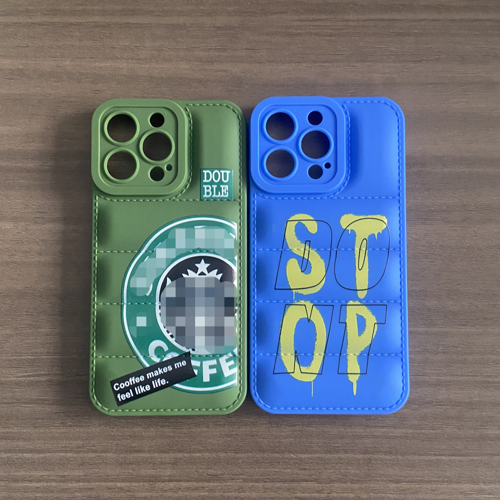For Infinix NOTE 30 30 Pro OEM Puffer Case Back Cover For iPhone 15 14 13 12 11 Down Jacket Silicone Mobile Phone Cases
