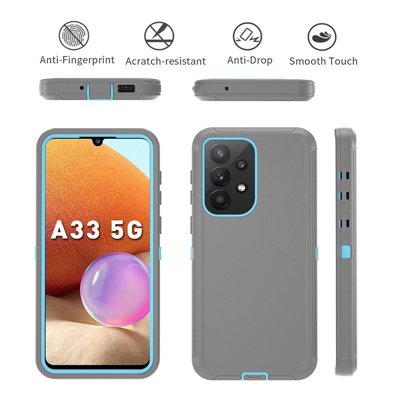 Defender Shockproof Phone Case Soft TPU+Hard PC Phone Case For Samsung Galaxy A33