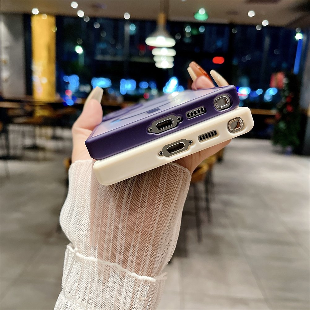 Luxury Translucent Magnetic Phone Case For Samsung Galaxy S24 Ultra S23 S22 S21 Matte Glossy Frosted Shockproof Back Cover