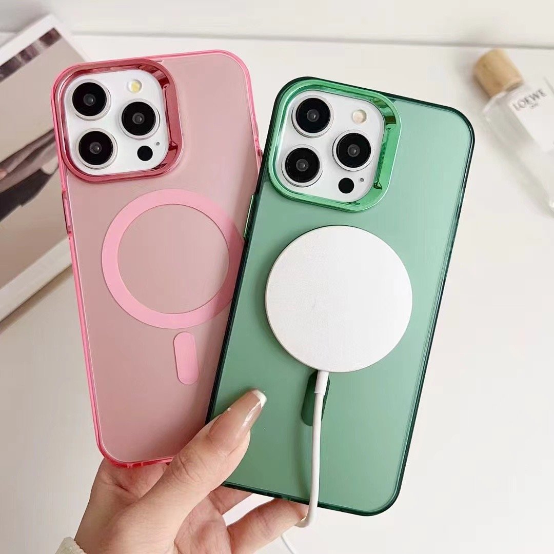 Matte Clear Fashionable Street Style Wireless Charging Protective Case for iPhone 15Pro Max 15 Plus