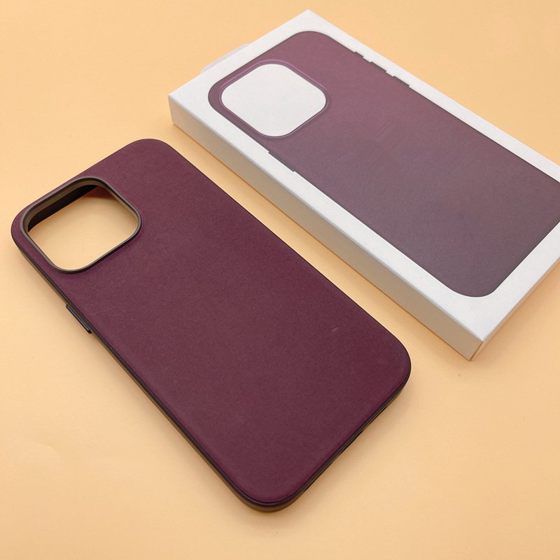Durable Original Fine Woven Fabric Magnetic Case with Animation For iPhone 15 Pro Max Finewoven case for iphone 15 Pro