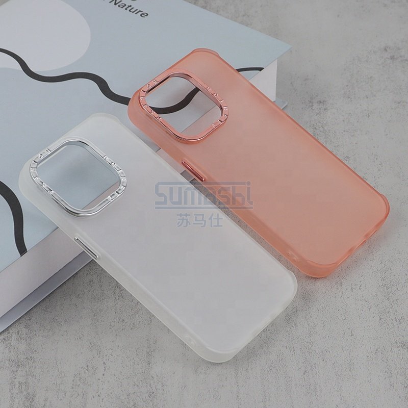Electroplating Frosted Translucent Pc Phone Case For Iphone 6 7 8 X Xs Xr Xsmax Mobile Phone Protection Cover Case For Iphone 14
