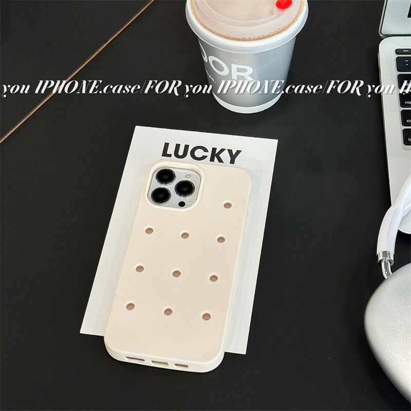 New Breathable Hole Matte Soft Silicone Mobile Phone Case For iPhone 16 14 12 11 13 15 Pro Max X Solid Color Shockproof Cover