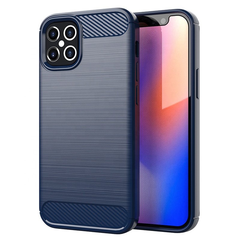 For iPhone 12 case for 12 mini back cover Carbon Fiber Soft TPU mobile Phone Case For iPhone 12 Pro Max 5G
