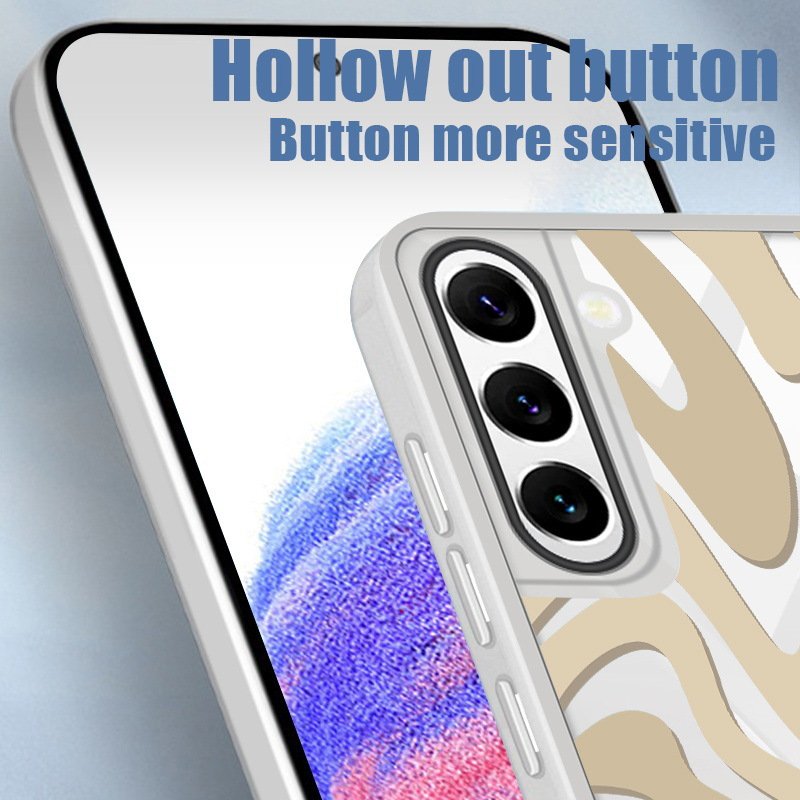 Camouflage stripes Phone Case colorful For Samsung S20 S21Ultra S22 S23 S24 A54 A34 Soft TPU+PC Mobile Phone Case
