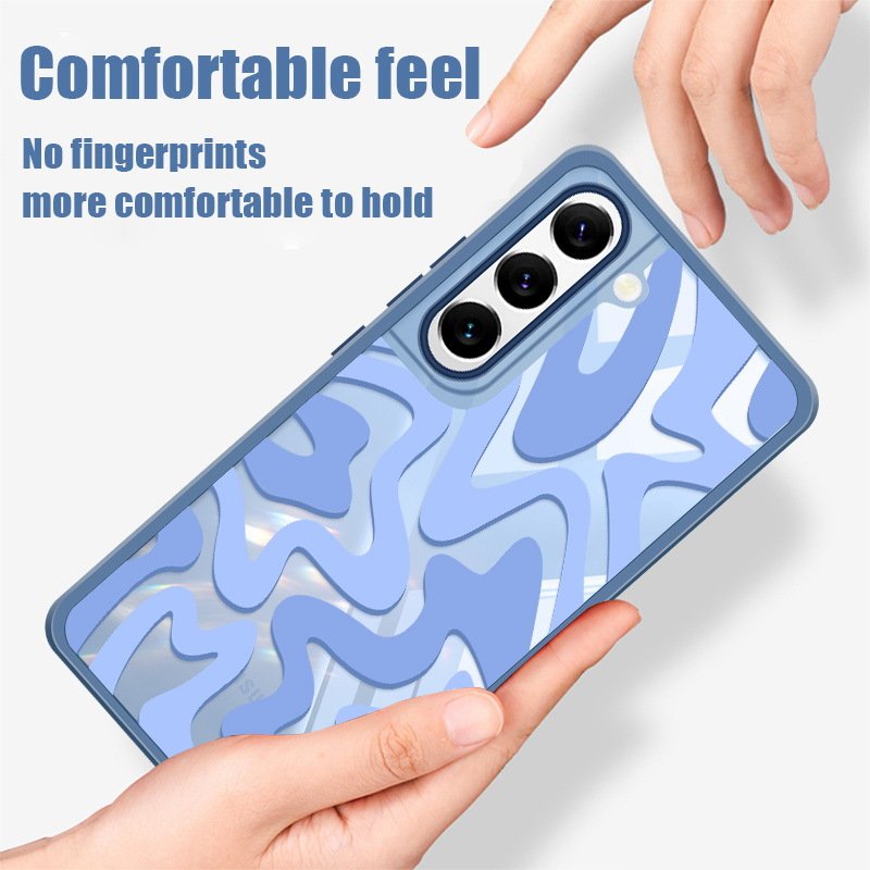 Camouflage stripes Phone Case colorful For Samsung S20 S21Ultra S22 S23 S24 A54 A34 Soft TPU+PC Mobile Phone Case