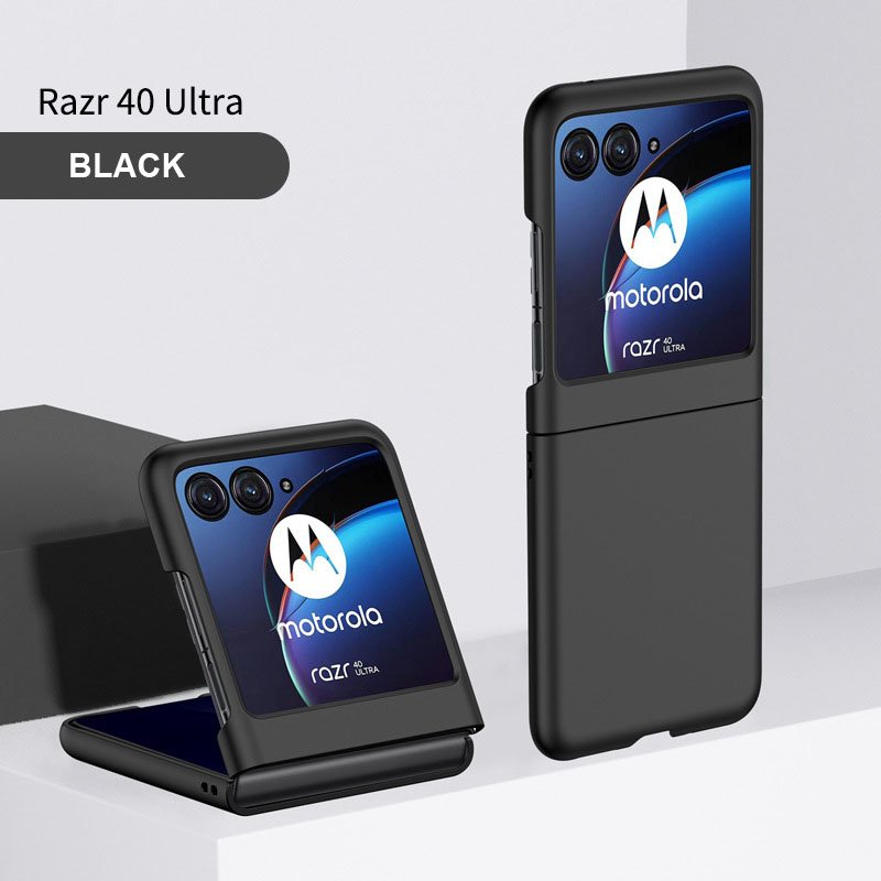 New Arrival Luxury Foldable Case Frosted Hard PC Case Folding Cell Phone Cover for Motorola RAZR 40ultra PVC Bag Shockproof Jmax
