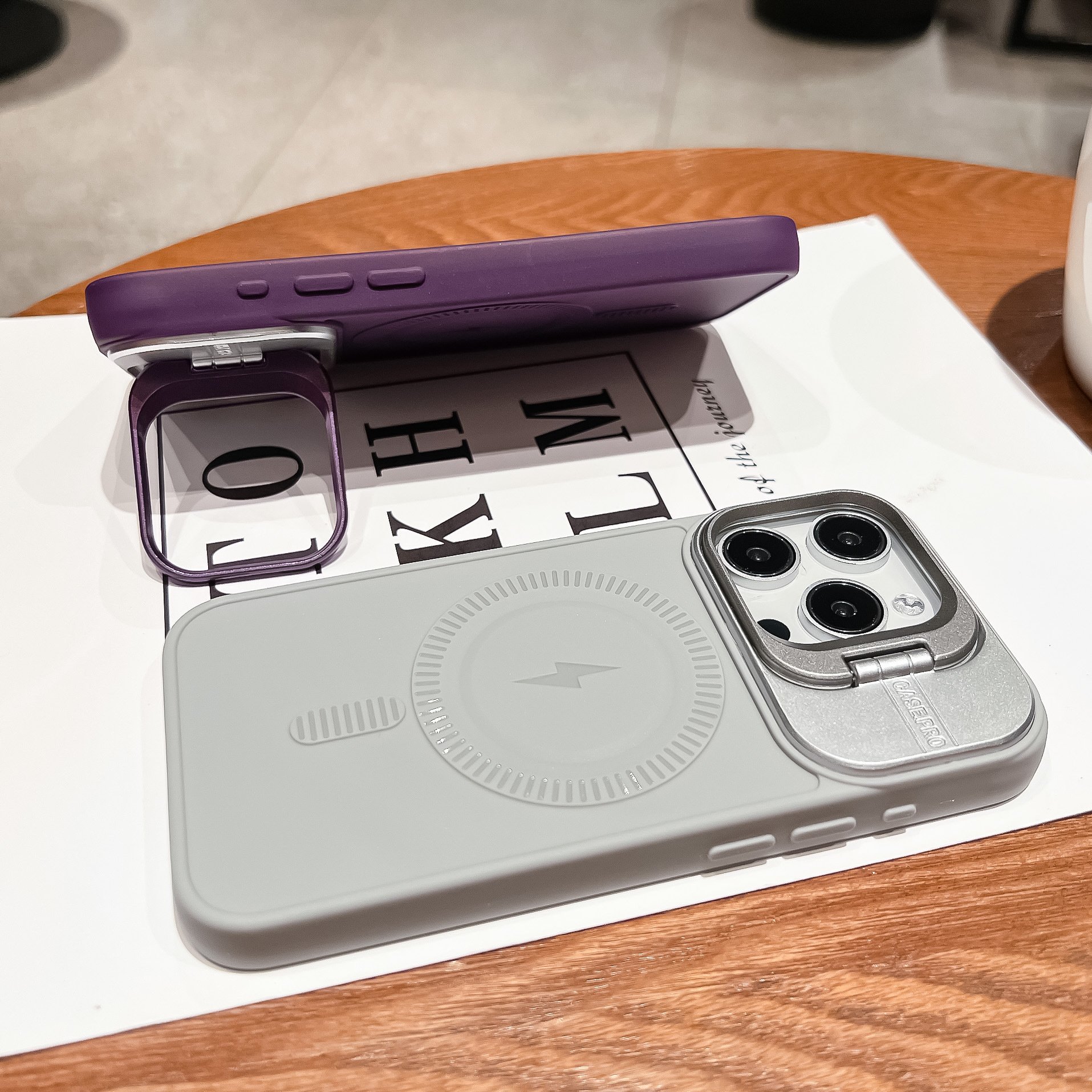 Fashion Magnetic Holder Silicone Mobile Phone Case For iPhone 16 15 14 13 12 11 Pro max Metal Ring stand Shockproof Back Cover