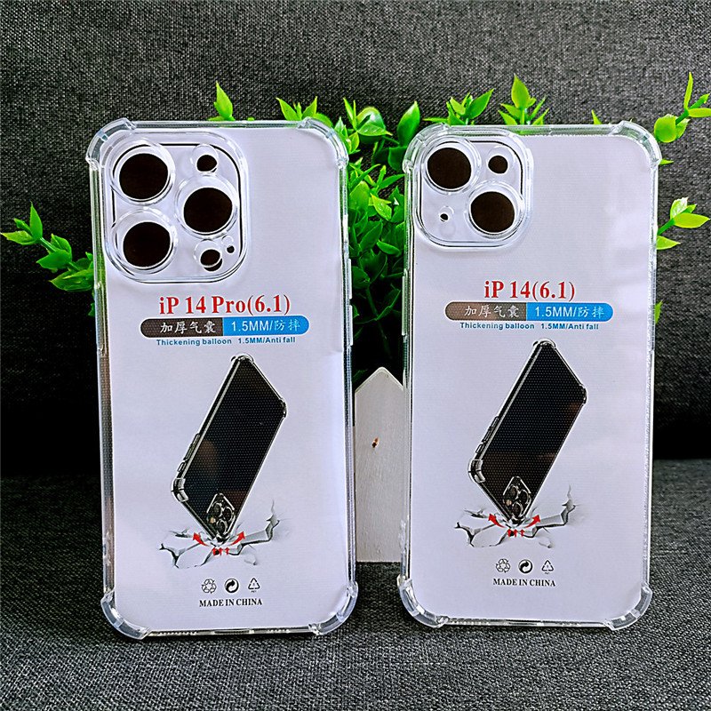 Four Corners Anti-drop 1.5MM Soft TPU Transparent Clear Phone Case For iPhone 16 15 14 13 12 11 Pro Max Xs Magnetic Mobile Cover