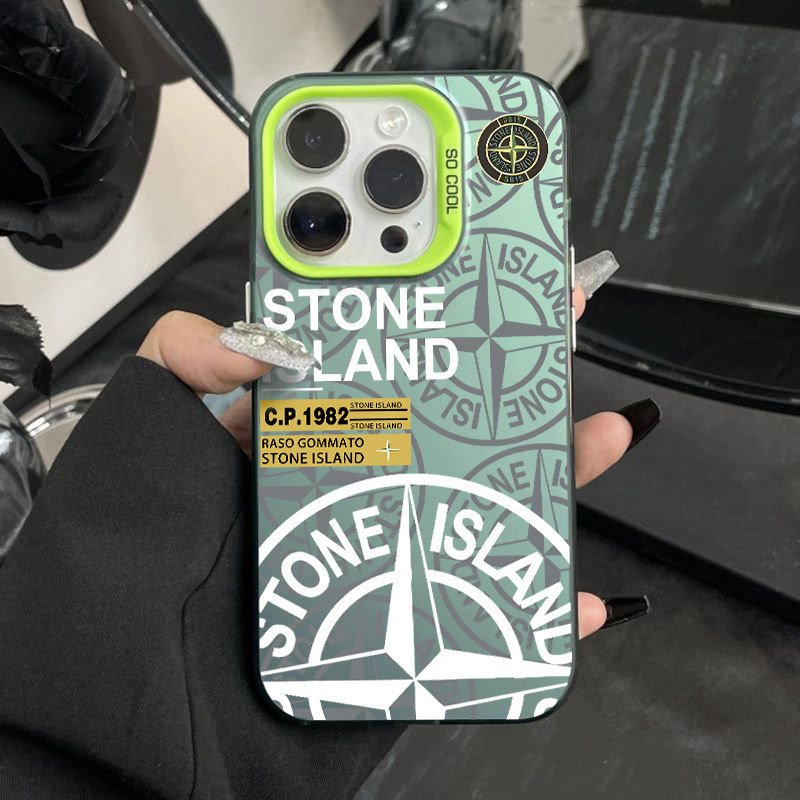 for iphone 15 mobile phone cases stone island laser siver color for iphone 15 case printing