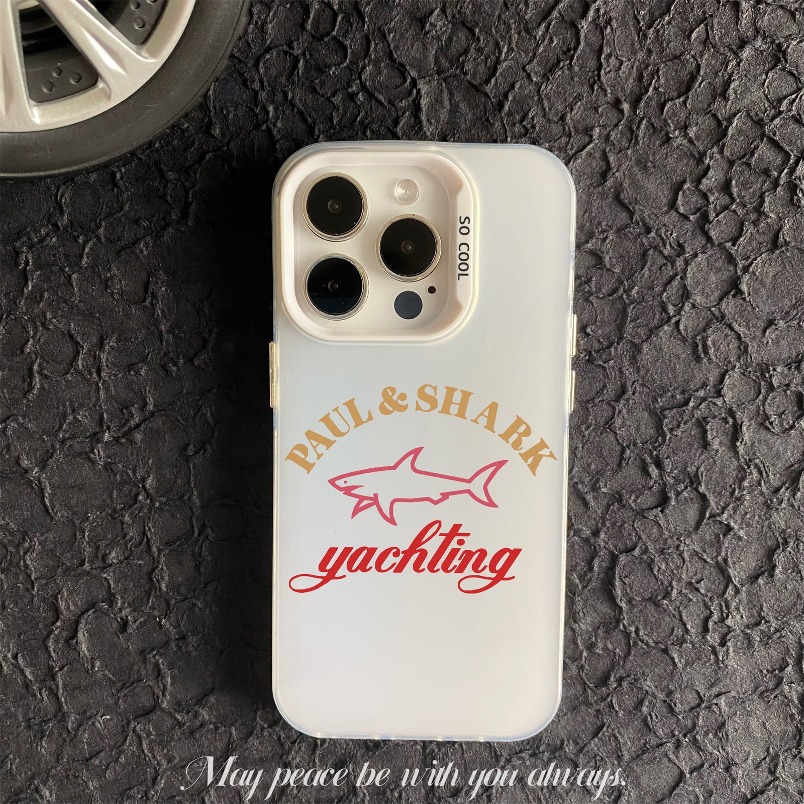 Hot Sale Hard Plastic Mobile Phone Cover For iPhone 11 12 13 14 15 16 Pro Max Paul Shark Trendy Case