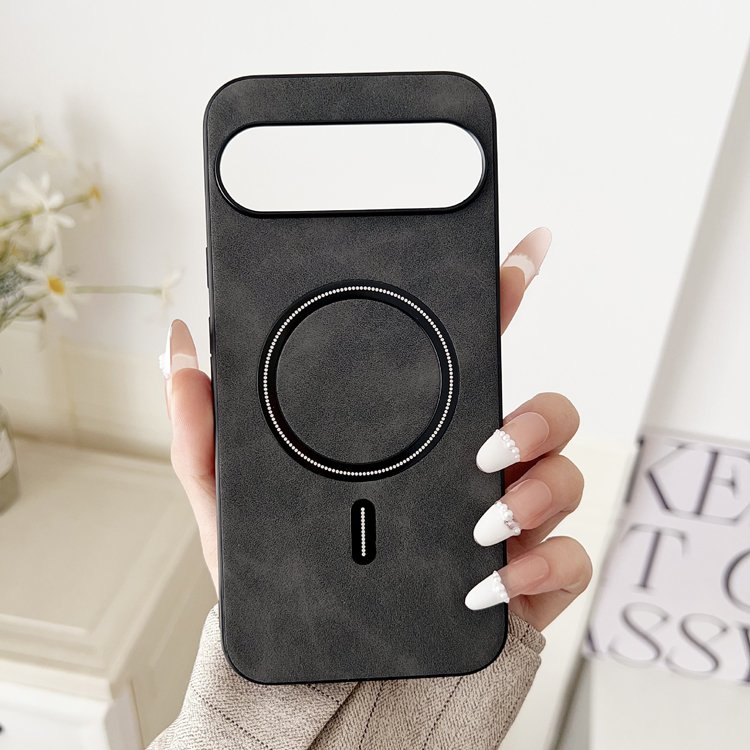 Suede PU Leather Wireless Charge Shockproof Phone Case For Google Pixel 7 7A 7 Pro 8 8A 8 Pro 9 9 Pro XL