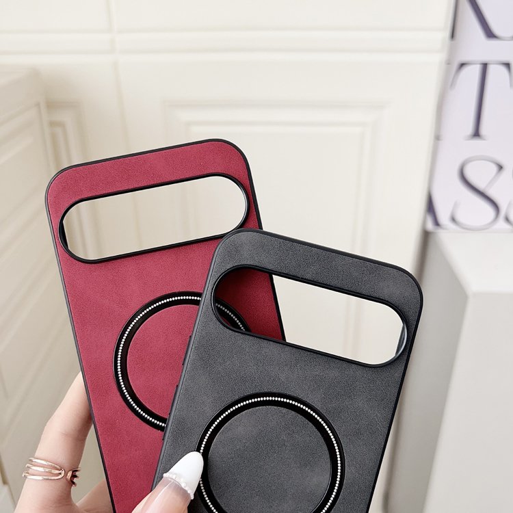 Suede PU Leather Wireless Charge Shockproof Phone Case For Google Pixel 7 7A 7 Pro 8 8A 8 Pro 9 9 Pro XL