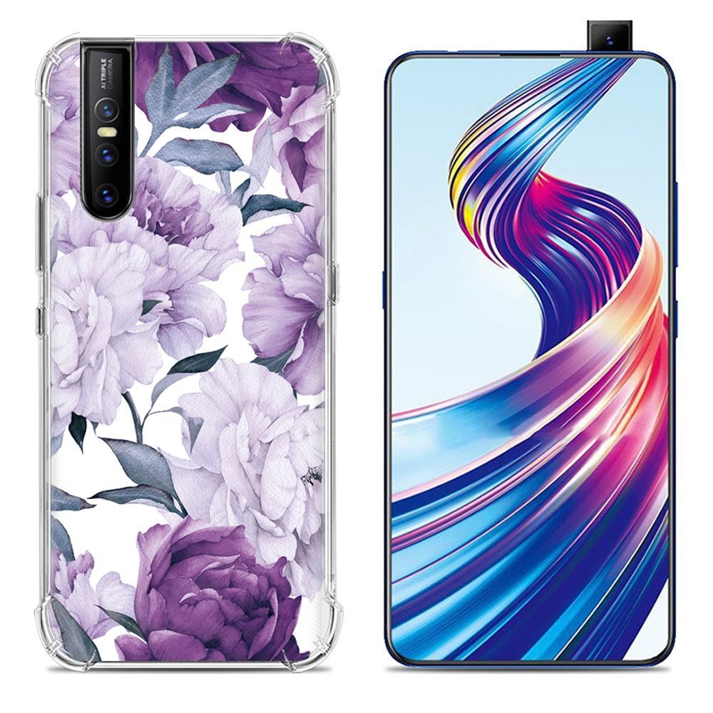 Beautiful Flower Design Mobile Phone Back Cover For Vivo V15 Pro Case