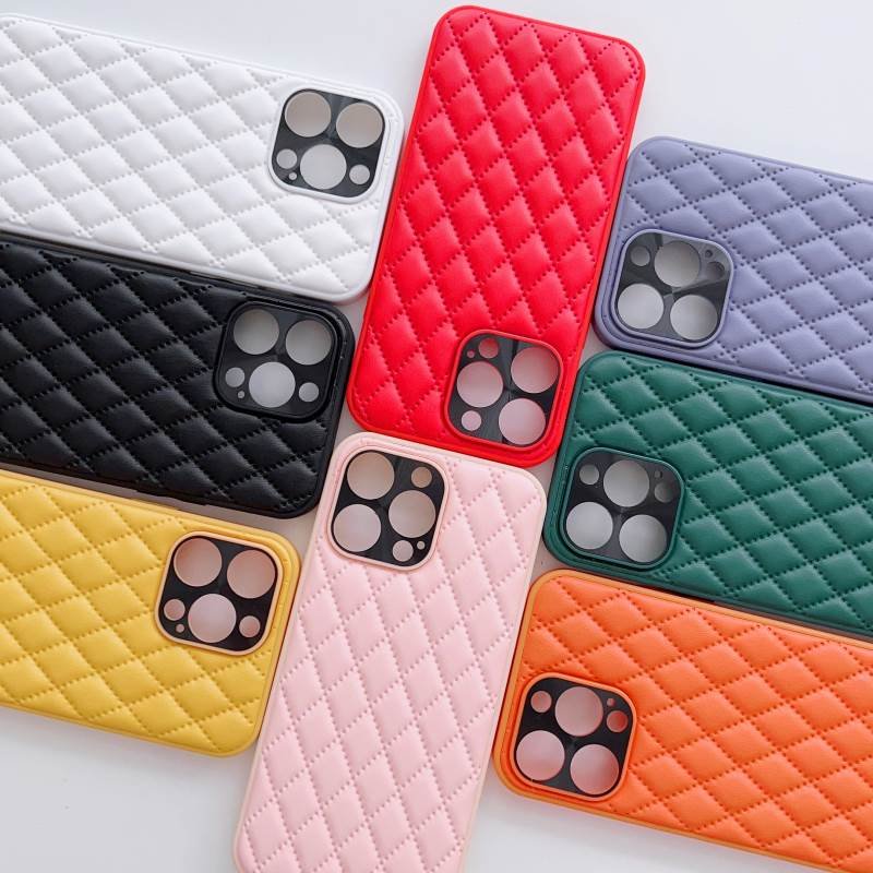 Luxury Fashion Diamond Leather Phone Case for iPhone 16 15 13 14 12 Pro 11 XR XS 8 7 Plus High Quality Protective Back Cover