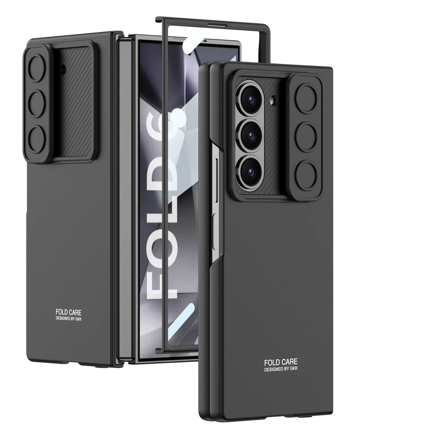Hard PC Shockproof Phone Cover for Samsung Galaxy Z Fold 6 Case with Screen Protector Camera Protection