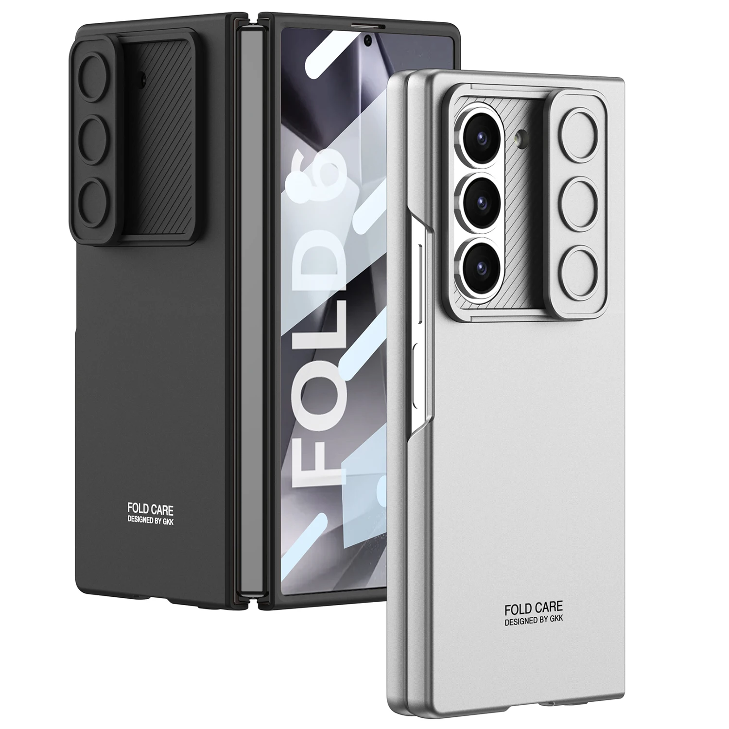 Hard PC Shockproof Phone Cover for Samsung Galaxy Z Fold 6 Case with Screen Protector Camera Protection