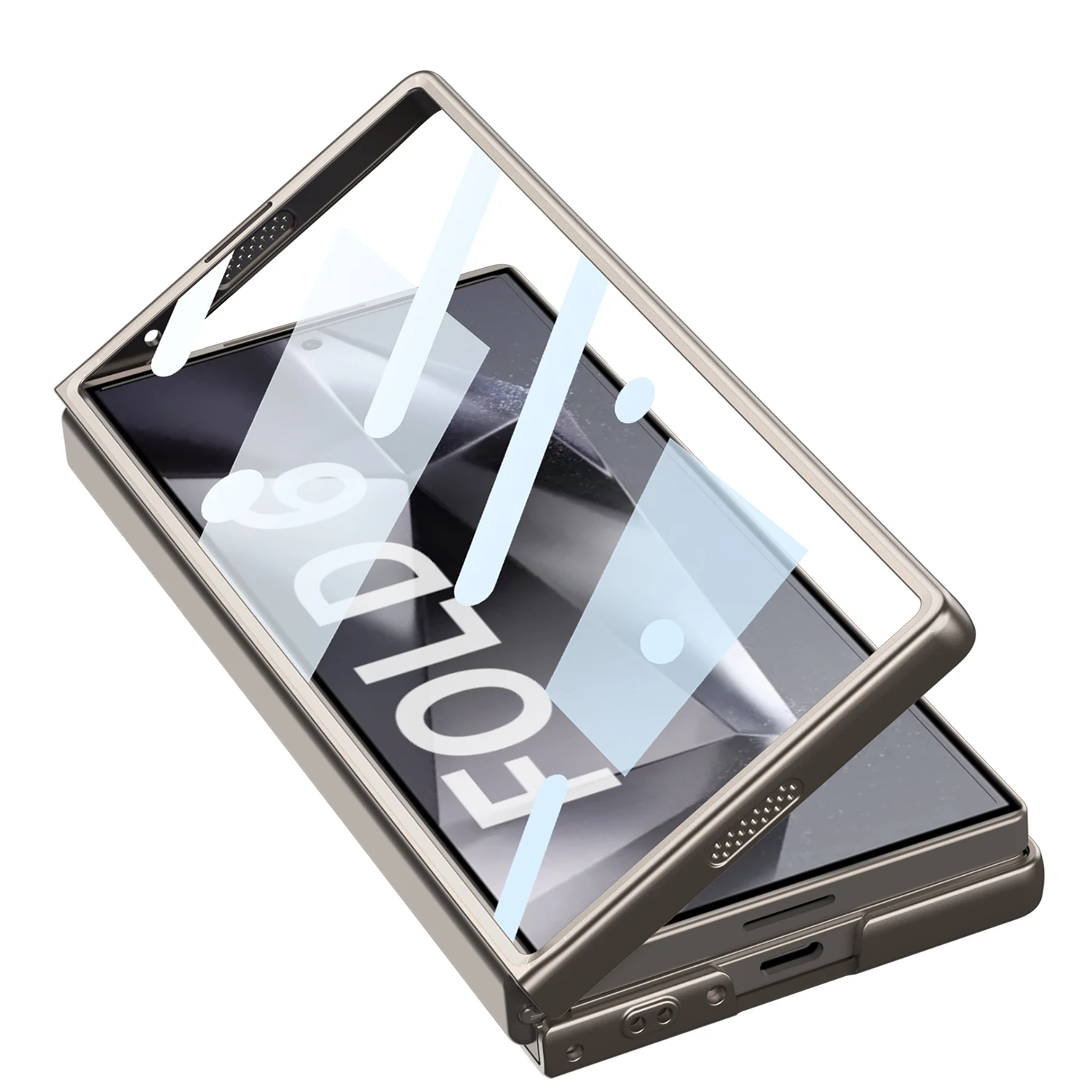 Hard PC Shockproof Phone Cover for Samsung Galaxy Z Fold 6 Case with Screen Protector Camera Protection