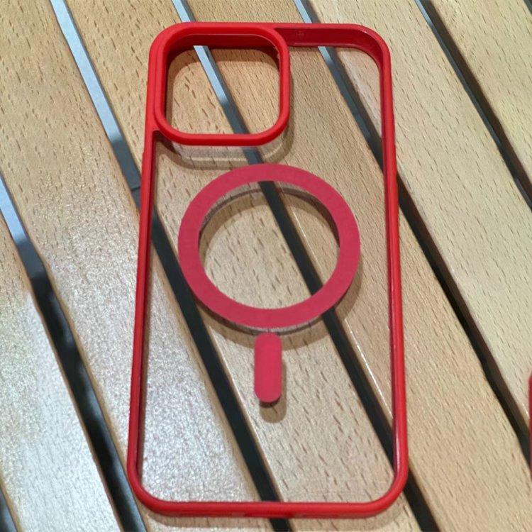 Acrylic Magnetic Phone Case for iPhone 16 Pro max 15 Plus 13 14 Pro 12 11 Transparent Wireless charging Phone Covers