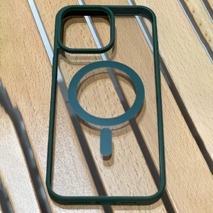 Acrylic Magnetic Phone Case for iPhone 16 Pro max 15 Plus 13 14 Pro 12 11 Transparent Wireless charging Phone Covers