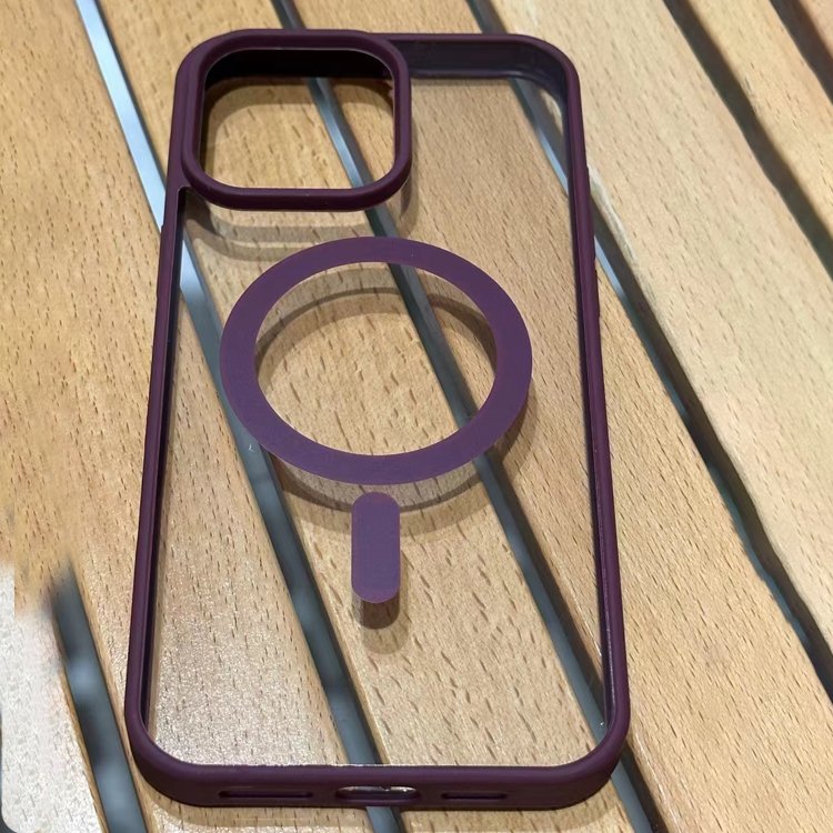 Acrylic Magnetic Phone Case for iPhone 16 Pro max 15 Plus 13 14 Pro 12 11 Transparent Wireless charging Phone Covers