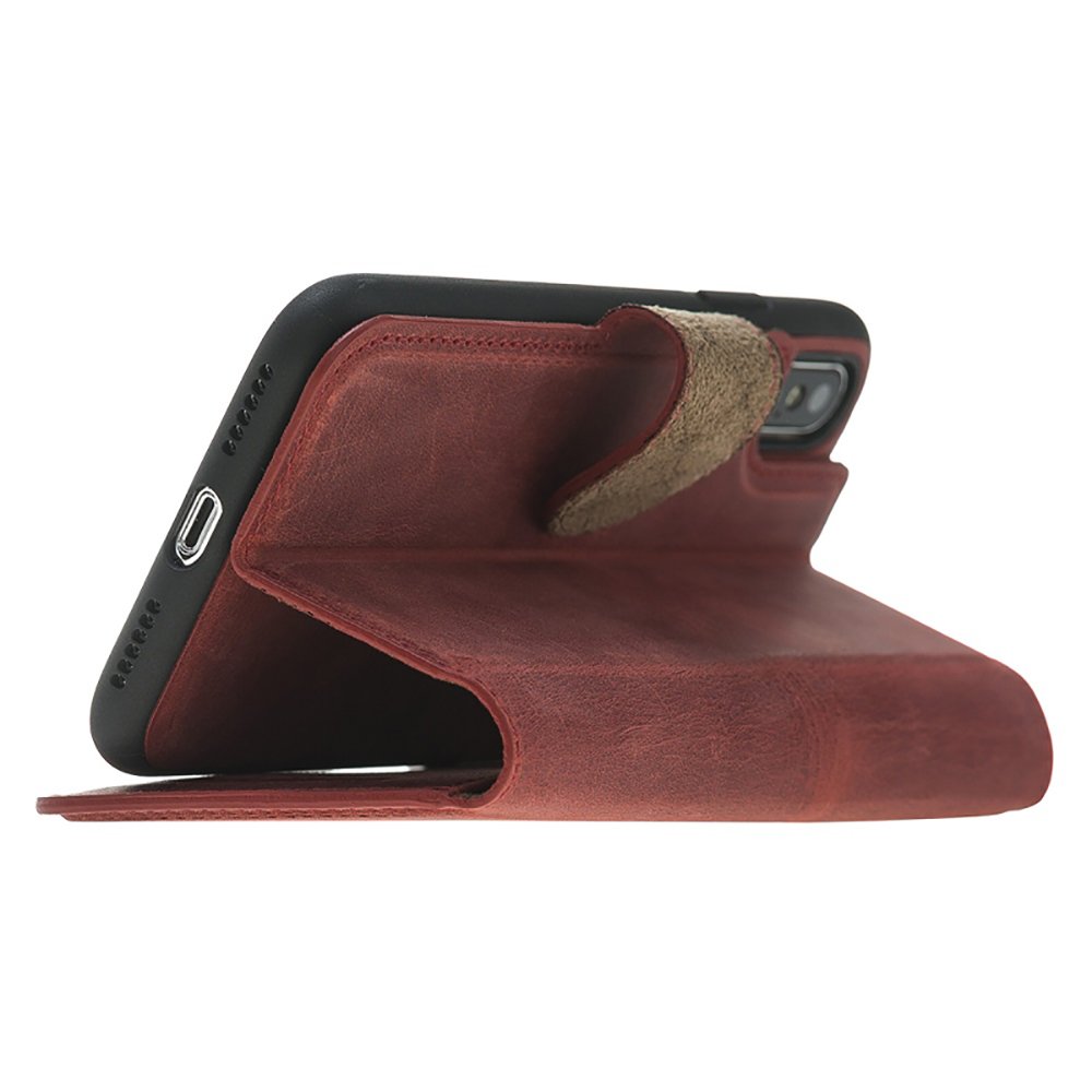 Bouletta Wholesale High Quality Genuine Leather Magic Wallet Mobile Phone Case for Apple iPhone X-XS