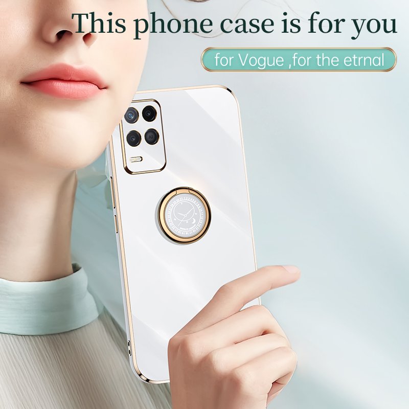 2 in 1 2022 Fashion TPU Mobile Phone Covers Latest for OPPO A54 4G Kickstand Cover Bulk Electroplated Phone Case