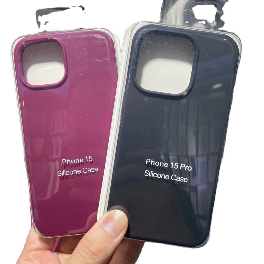 New Arrival for iPhone 15 Series Liquid Silicone Phone Cases with Insert Retail Package Box