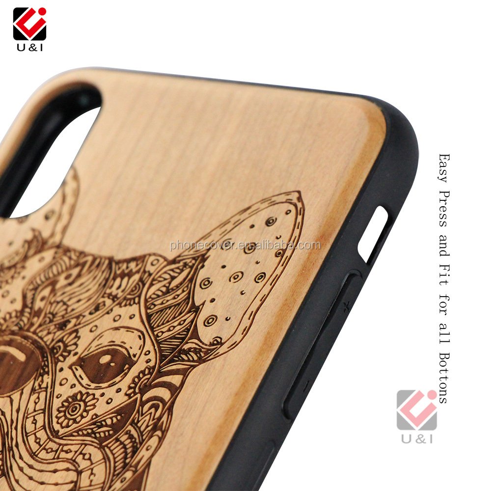 Bamboo Phone Case Customize Laser Logo Wooden Mobile Phone Cover For iPhone 13 Pro Max 14 15 Phone Case